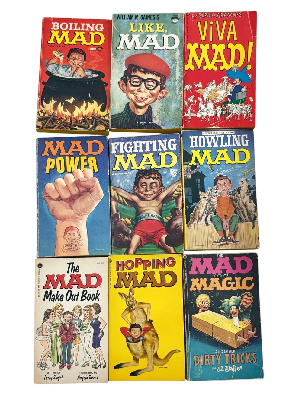 MAD Comics Vintage Book Lot- Assorted 9 Titles (1970s/80s)